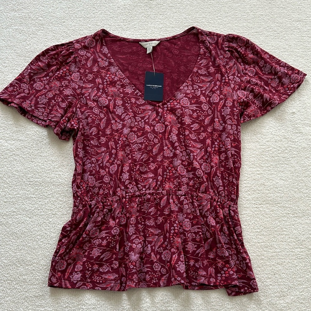 Lucky top, Size Medium boho style brand new tags!